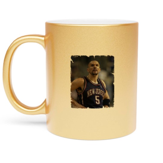Discover Jason Kidd - Vintage Design Of Basketball Metallic Mugs