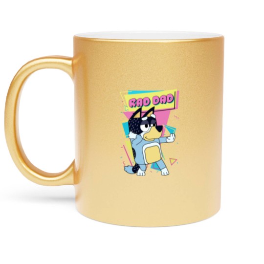 Discover Rad Dad Metallic Mugs, Rad Dad Gift For Daddy, Rad Dad
