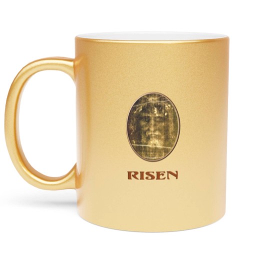 Discover Shroud of Turin Metallic Mugs