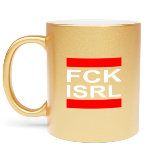 Discover Fck Isrl - Free Palestine - Boycott Israel dance Metallic Mugs