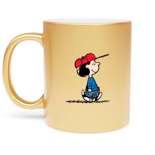 Discover Peanuts | Lucy Playing Baseball Metallic Mugs