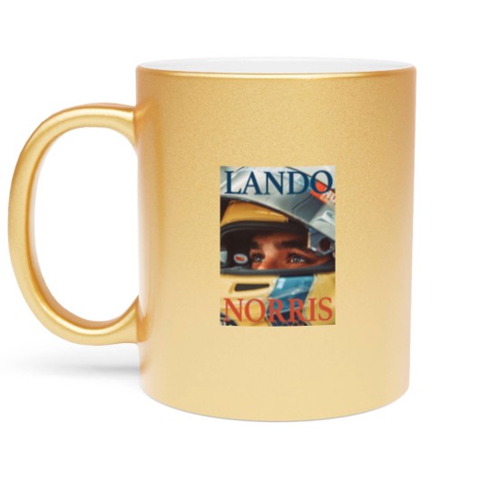 Discover Lando Norris Metallic Mugs, Racing Team Metallic Mugs, Driver Metallic Mugs, Fan Gift