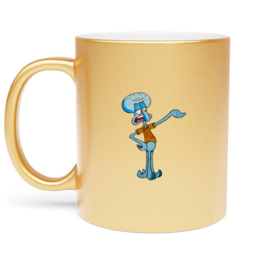 Discover Grumpy Squidward - Squidward - Metallic Mugs