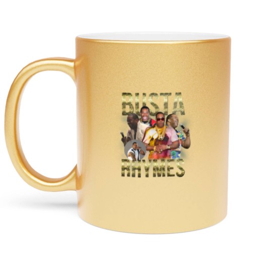 Discover Busta Rhymes Metallic Mugs Vintage Hip Hop 90s Retro Graphic Metallic Mugs