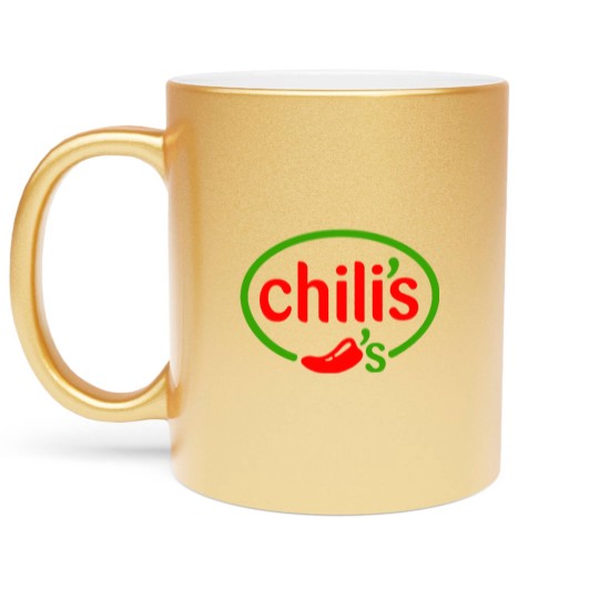 Discover Chili's Restaurant Logo Metallic Mugs
