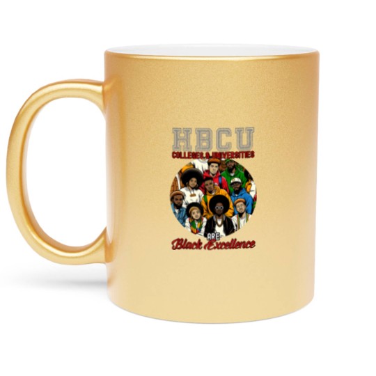 Discover hbcu excellence colleges and universities grad alumni Metallic Mugs