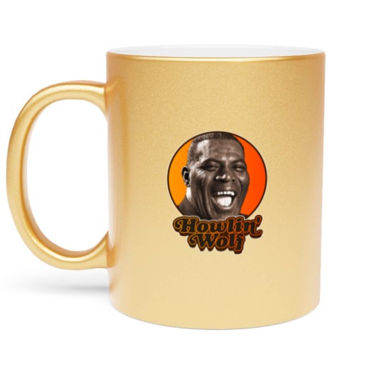 Discover Retro Howlin&39; Wolf Tribute Metallic Mugs