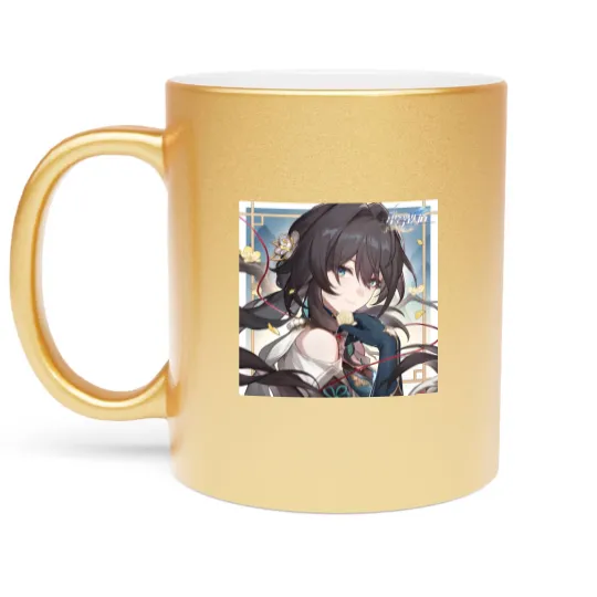 Discover Honkai Star Hail - Ruan Mei  Valentines Day Artwork 2024 Metallic Mugs