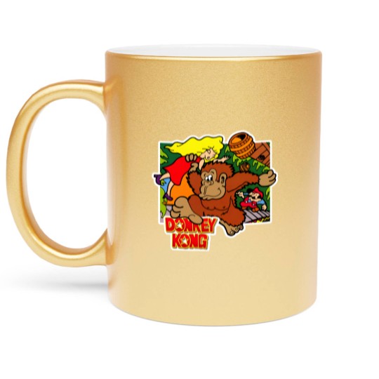 Discover Donkey Kong Arcade Game Metallic Mugs, Donkey Kong Party Metallic Mugs
