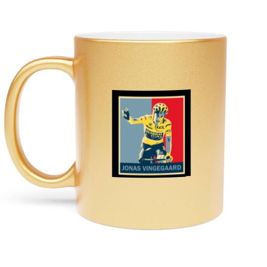 Discover jonas vingegaard Metallic Mugs