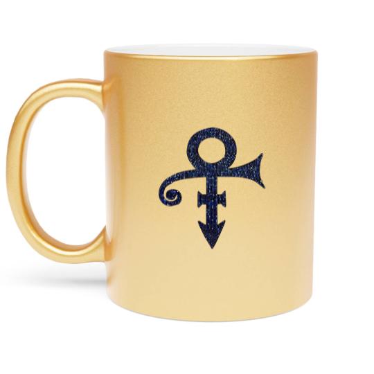 Discover Prince Unisex Metallic Mugs: Purple Symbol (Diamante)