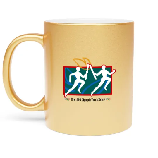 Discover 1996 Summer Olympics torch relay Metallic Mugs