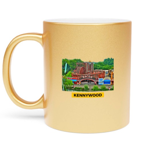Discover Kennywood amusement park Metallic Mugs