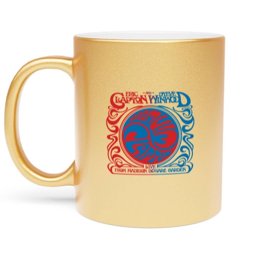 Discover Eric Clapton Steve Wiod Live from Madison Square Garden Metallic Mugs