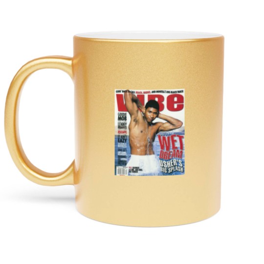 Discover Usher Cover Metallic Mugs, Usher Album Metallic Mugs, Retro Usher Metallic Mugs