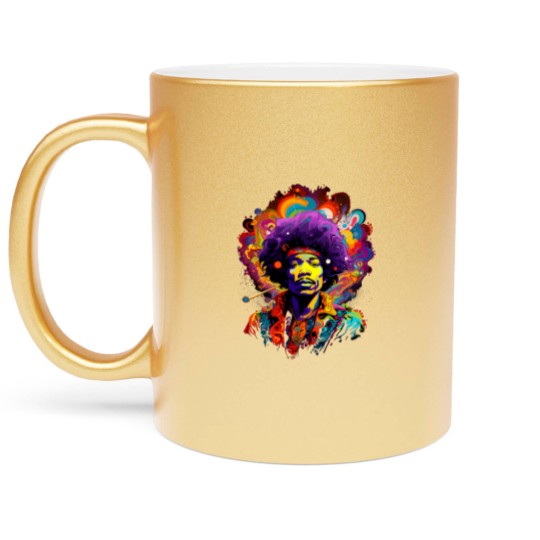 Discover jimmy hendrix Metallic Mugs