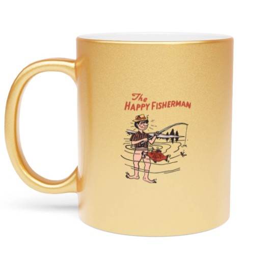 Discover The Happy Fisherman Metallic Mugs