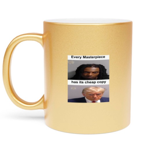 Discover Playboi Carti Donald Trump Mugshot Metallic Mugs