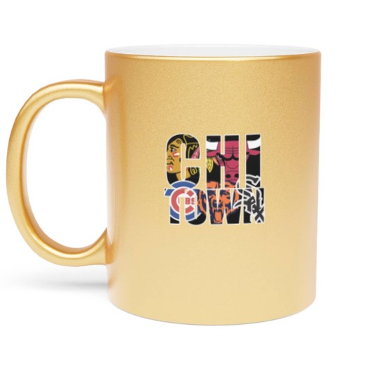 Discover Chicago Metallic Mugs - Chi town chicago sports Metallic Mugs