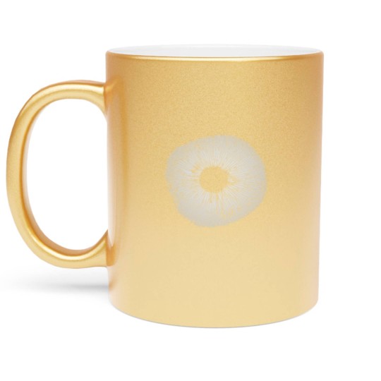 Discover Mycology Mushroom Spore Print Art Metallic Mugs