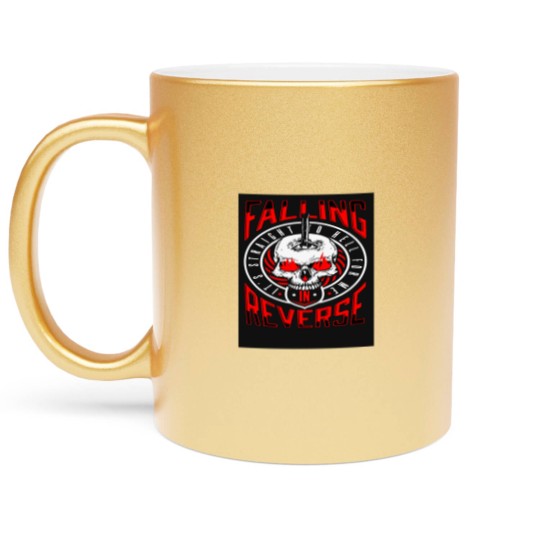 Discover Falling In Reverse Falling In Reverse Falling In Reverse Metallic Mugs
