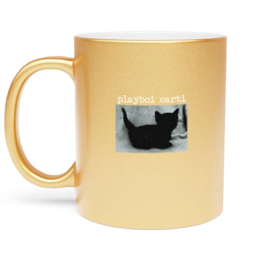 Discover Playboi Carti Cat Metallic Mugs Merch Meme Metallic Mugs Tour Metallic Mugs