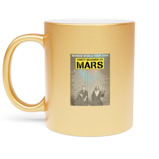 Discover THIRTY SECONDS TO MARS - SEASONS WORLD TOUR 2024 Metallic Mugs