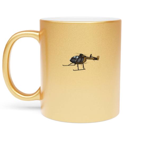 Discover Md 500 Notar Helicopter N520Ky Metallic Mugs