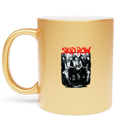 Discover Vintage Poster SKIDD ROW 90s Metallic Mugs