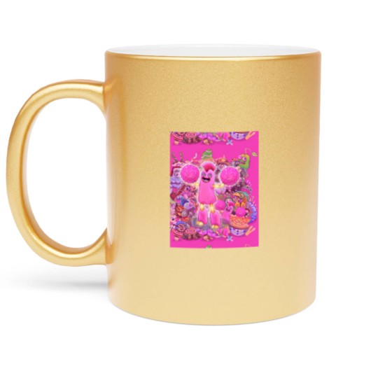 Discover My Singing Monsters characters Pompom Graphic Metallic Mugs