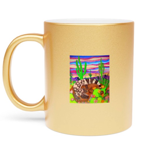 Discover Arizonna Gila Monster Metallic Mugs
