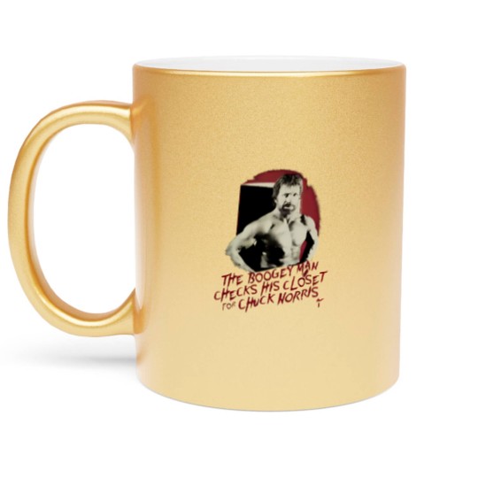 Discover Vintage Chuck Norris The Boogeyman Movie Actors Black Metallic Mugs