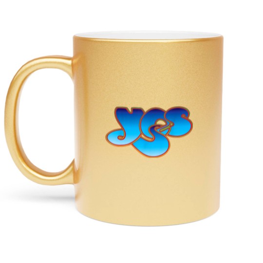 Discover Yes Classic Logo Metallic Mugs
