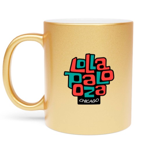 Discover Lollapalooza Chicago Music Festival Metallic Mugs
