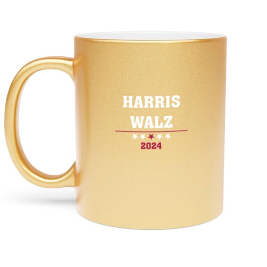 Discover Kamala Harris Tim Walz 2024 ,Democrat VP Vice President USA Election Metallic Mugs