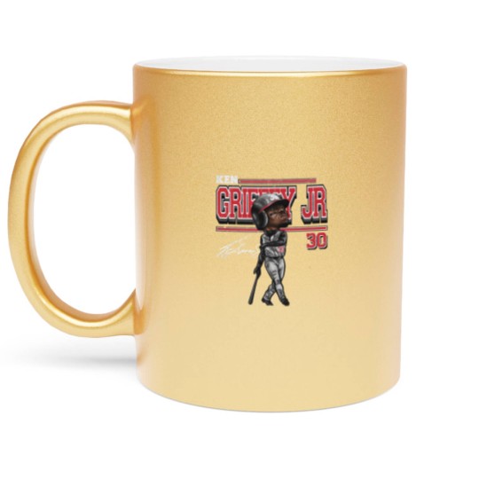 Discover Ken Griffey Jr. Cartoon - Ken Griffey Jr - Metallic Mugs