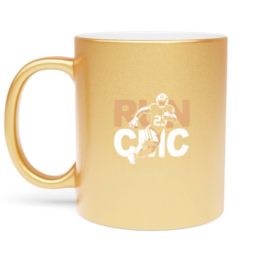 Discover San Francisco Christian McCaffrey "RUN CMC" Metallic Mugs