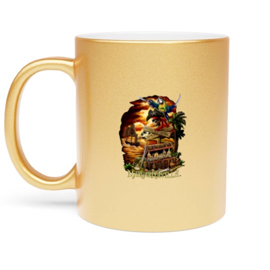 Discover jimmy buffet art Metallic Mugs