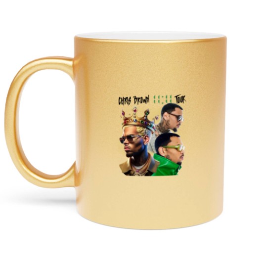 Discover Chris Brown Metallic Mugs, Chris Brown 11:11 Tour 2024 Metallic Mugs, Chris Brown Breezy Metallic Mugs