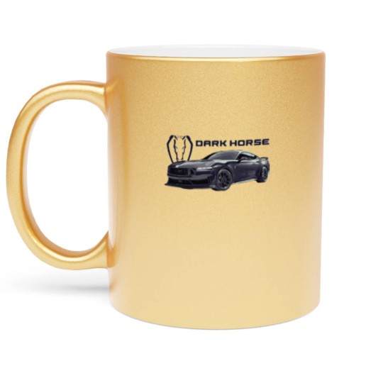 Discover dark horse Mustang GT 5.0L V8 coyote engine Perf Metallic Mugs