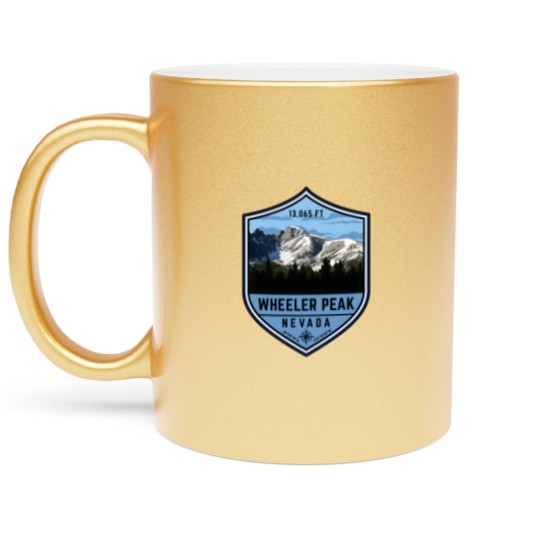 Discover Wheeler Peak In Nevada Metallic Mugs