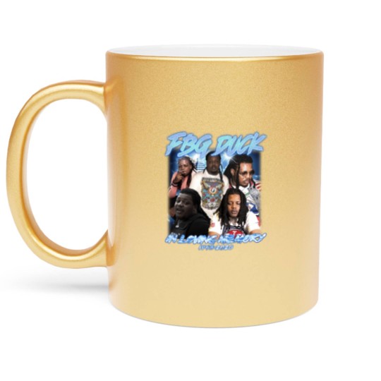 Discover FBG Duck Hiphop Metallic Mugs, FBG Duck American Rapper Metallic Mugs