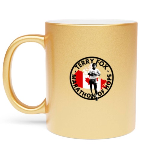 Discover Terry Fox Marathon Of Hope Unisex Metallic Mugs, Ryan Reynolds Terry Fox Metallic Mugs