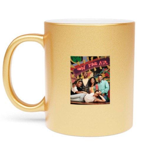 Discover Black 90s sitcom Metallic Mugs