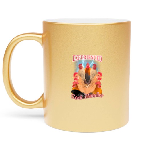 Discover experienced cock handler Metallic Mugs