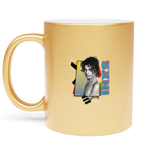 Discover Retro 80s Styled INXS Metallic Mugs