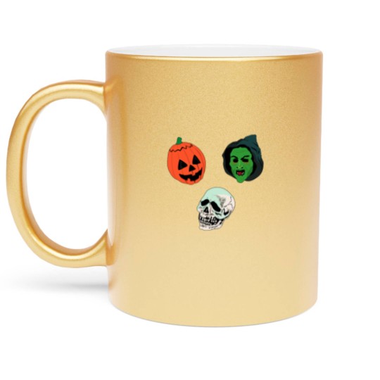 Discover Silver Shamrock Mask Set Metallic Mugs