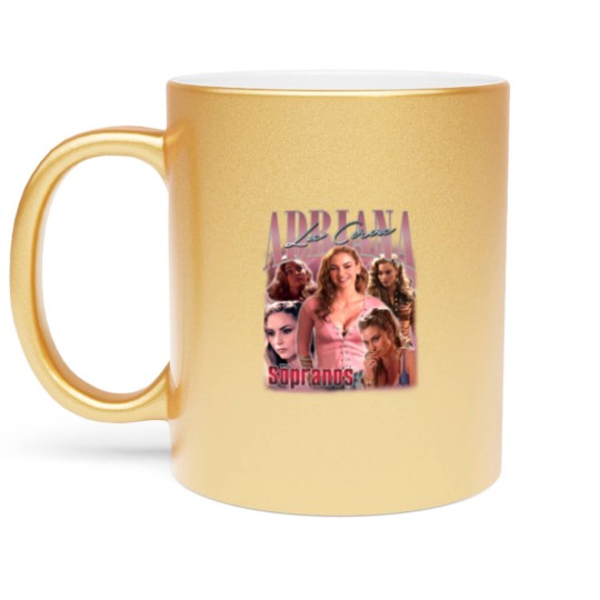 Discover Adriana La Cerva Metallic Mugs, The Sopranos Metallic Mugs, Adriana La Cerva Metallic Mugs, Drea de Matteo Metallic Mugs