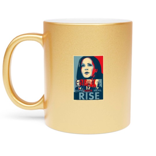 Discover Hope Hate Heal Rise - Metallic Mugs