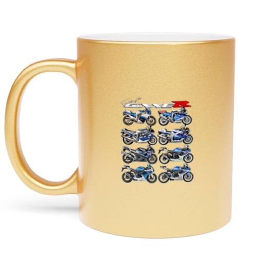 Discover gixxer, evolution, gsxr, road racing, motorcycle, motorbike, bike t Metallic Mugs